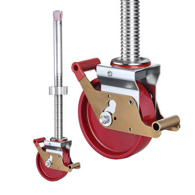 8inch Capacity Heavy Duty Scaffolding Wheels With Long Threaded Stem