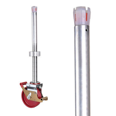 8inch Capacity Heavy Duty Scaffolding Wheels With Long Threaded Stem