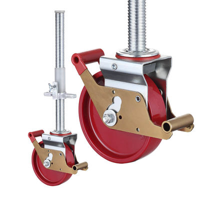 400kg Loading 150mm PA Scaffolding Wheels With Threaded Stem