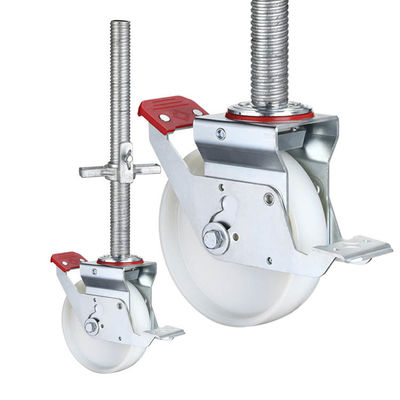 400kg Loading 150mm PA Scaffolding Wheels With Threaded Stem