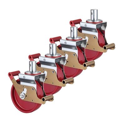 125mm Scaffolding Caster Wheels , 1320lb Capacity Mobile Scaffold Wheels