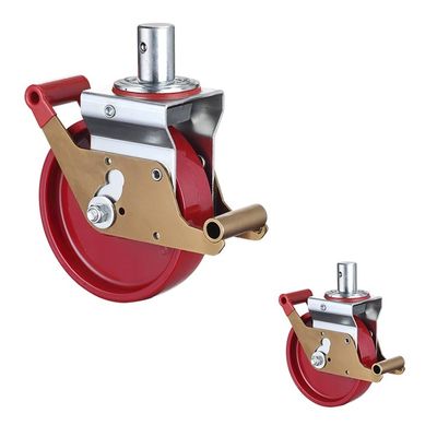 400kg Loading 150mm PA Scaffolding Wheels With Threaded Stem
