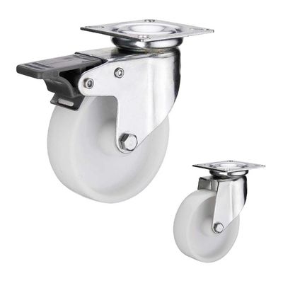 38kg Loading 50mm Nylon Wheels , ISO9001 Heavy Duty Nylon Caster Wheels