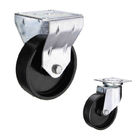 Black 60kg Loading 80mm Industrial Casters For Trolley