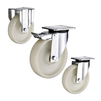 660lbs Capacity 4inch Nylon Casters With Swivel Top Plate