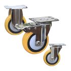 4'' Polyurethane Tread Stainless Steel Swivel Casters With Dust Cover