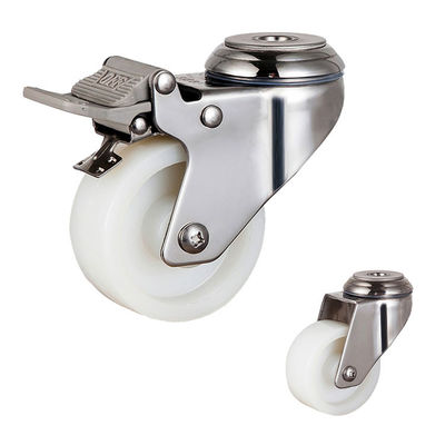 3inch 198lbs Capacity 304 Stainless Steel Casters With Plain Bearing