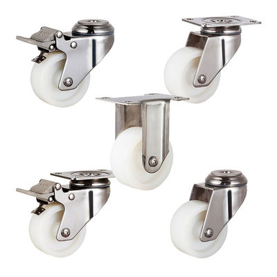 3inch 198lbs Capacity 304 Stainless Steel Casters With Plain Bearing