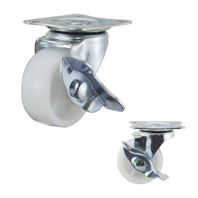 20kg Load Side Brake 1.5 Inch PP Swivel Light Duty Casters