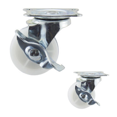20kg Load Side Brake 1.5 Inch PP Swivel Light Duty Casters
