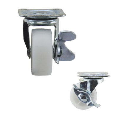 20kg Load Side Brake 1.5 Inch PP Swivel Light Duty Casters