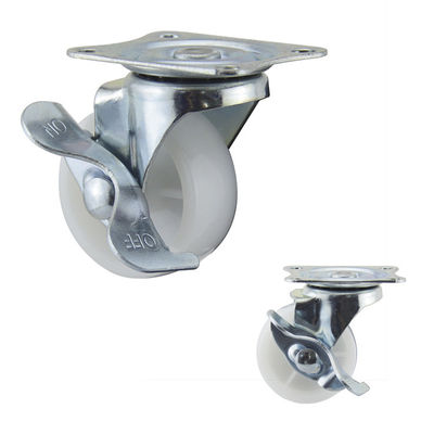 20kg Load Side Brake 1.5 Inch PP Swivel Light Duty Casters