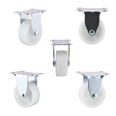 2in 66lbs White PP Direction Wheel Rigid Light Duty Casters For Sale
