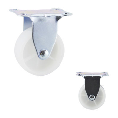 2in 66lbs White PP Direction Wheel Rigid Light Duty Casters For Sale