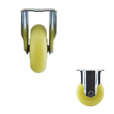 100mm Wheel Fixed Beige Medium Duty Casters 90kg Capacity