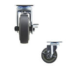 100mm Wheel TPR Swivel Side Brake Medium Duty Casters