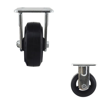 OEM 125mm Heavy Duty Casters 200kg Capacity Fixed Plate Caster Wheel Manufacturer
