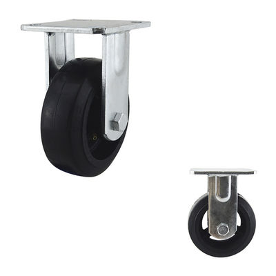 OEM 125mm Heavy Duty Casters 200kg Capacity Fixed Plate Caster Wheel Manufacturer