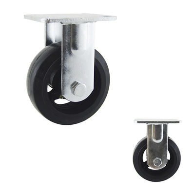 OEM 125mm Heavy Duty Casters 200kg Capacity Fixed Plate Caster Wheel Manufacturer