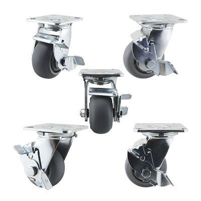 100mm soft Thermoplastic Rubber Heavy Duty Lockable Casters
