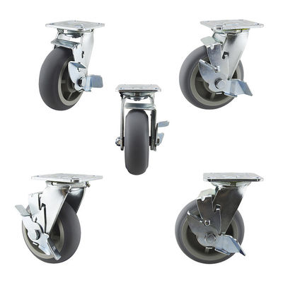 5x2 Inch 506LBS Top Plate  Swivel Lock Ball Bearing Casters