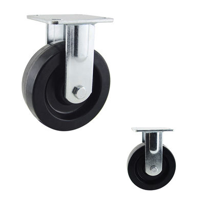 150mm 6 Inch Black Heat Resistant Fixed 400kg Heavy Duty Rigid Casters