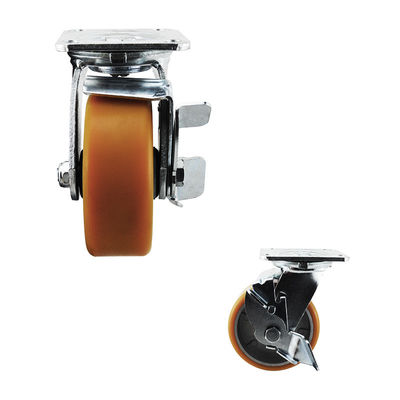 Aluminium  5 Inch Side Lock Heavy Duty Casters With Ball Bearing