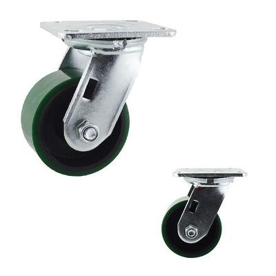 4x2 Inch Green 360 Degree Rotating Iron Core Heavy Duty Casters