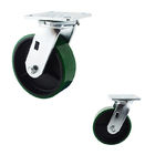 2 Inch Industrial Green PU Heavy Trolleys Swivel Wheel With Ball Bearing