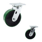 2 Inch Industrial Green PU Heavy Trolleys Swivel Wheel With Ball Bearing