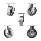 OEM 6x2 Inch Solid Silver Wheel Heavy Duty Fixed Cast Iron Casters