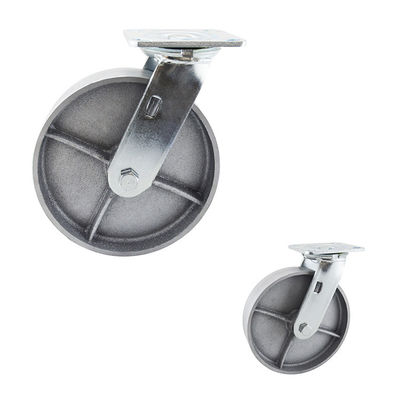 Solid Core 8 Inch 660LBS Capacity Furniture Swivel Plate Caster Wheels