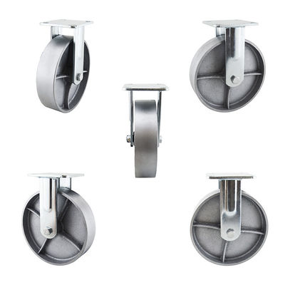 200mm Diameter 300kg Load Capacity Cast Iron Metal Trolley Wheels