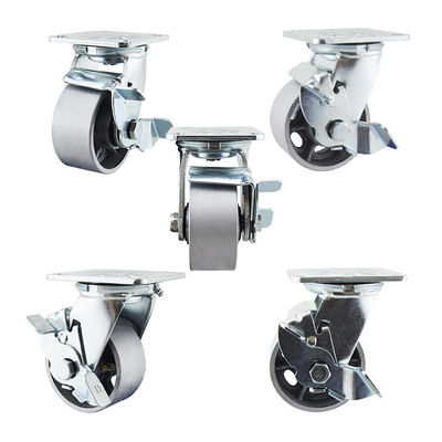 4 Inch 200kg Capacity Swivel Heavy Duty Furniture Castors With Roller Bearing