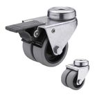 50MM Bolt Hole Swivel Head 132LBS TPR Rubber Casters