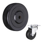 WBD 100mm  4" Fixed Light Duty Solid Rubber Casters