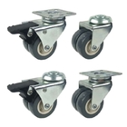 Top Plate  Refrigerator Base 75mm Caster Wheels with Plain bearing