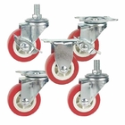88LBS Capacity Swivel Type Light Duty Casters Red color