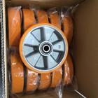 ISO9001 500kg Loading 8 Inch Polyurethane Industrial Wheels With Aluminium Core