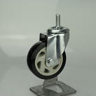 100mm Threaded Stem Swivel Ball Bearing  Hollow Core Pvc Caster Wheel