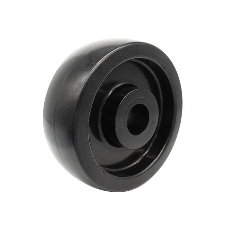 150MM Black Glass Fiber Filled Nylon Wheel For Heavy Duty Industrial