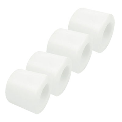 80x70mm Nylon Load Wheels High Capacity White Pallet Jack Wheels With Bearings