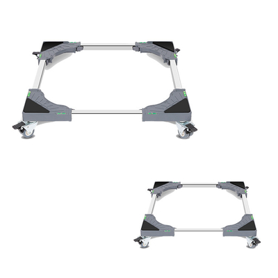 Square Shape Size Adjustable Rolling Refrigerator Base Stands With Four Twin Wheel Casters Factory China