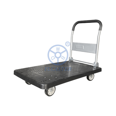 500kg Five Wheels Foldable Platform Trolley With Handle Industrial