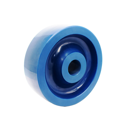 5 Inch Polyurethane Wheel Blue PU Heavy Duty Industrial Trolley Wheel Casters