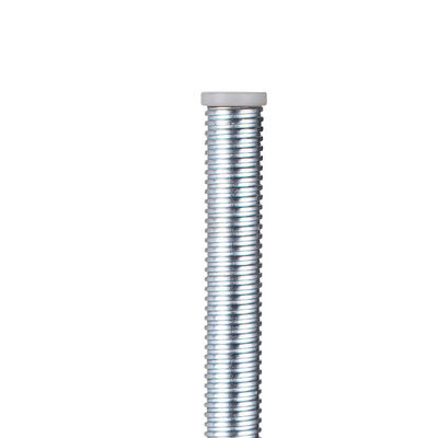 Red Nylon Scaffolding Wheels 8 Inch Solid Steel Long Threaded Stem 2200LBS Swivel Scaffold Casters Adjustable