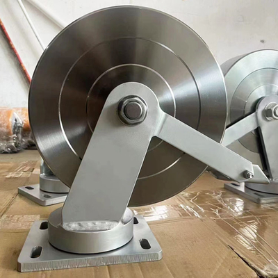 Over 1000KG 3 Ton Caster Wheels 10 Inch Forged Steel Super Heavy Duty Caster Wheels With Front Lock