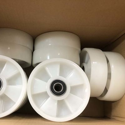 buy 1650 1850 2050Nylon Hand Pallet Truck Wheels Solid White Drive Wheels Front Wheels For Pallet Jacks Wholesale online manufacturer