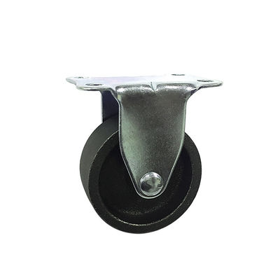 75mm Cast Iron Light Duty Casters 360 Degree Rotating With Side Locking