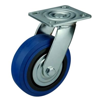 buy Non Marking Cast Iron Core Industrial Series Caster Swivel With Steel Rubber Wheel online manufacturer